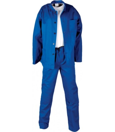 KLASIK komplet modrý,  kalhoty do pasu