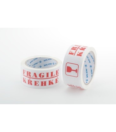 Potištěná lepicí páska FRAGILE - KŘEHKÉ  