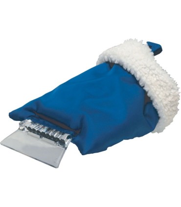 Autoškrabka s rukavicí, 24x13, plast, mix barev