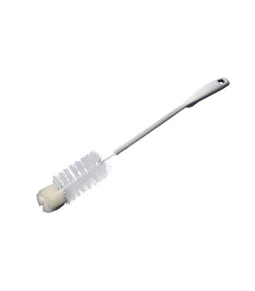 Štětka MOLLY na láhve s molitanem, 43x2,5 cm, chlup 3 cm, plast, kov, mix barev