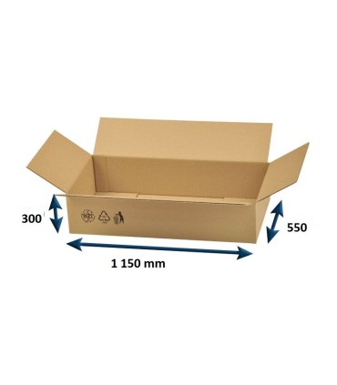 Klopová krabice 3vvl,  1 150 x 550 x 300