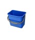 Kbelík hranatý modrý 6L k úklidovému vozíku