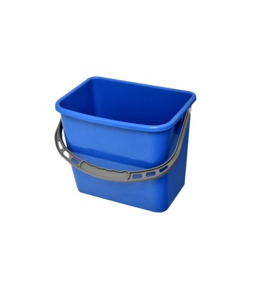 Kbelík hranatý modrý 6L k úklidovému vozíku