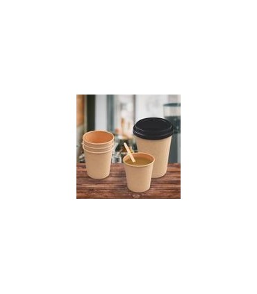 Kelímek XS hnědý Ø62mm, papírový 110ml, 50 ks