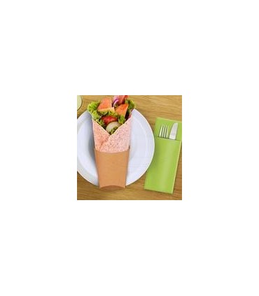 Kapsa na wrap hnědá 3,9 x 7,5 x 10 cm, nepromastitelná [50 ks]