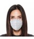 Nano Rouška z nanovláken NnF PA6 s Ag+  - Bílá - modrý puntík - Antivirová a antibakteriální