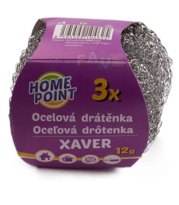 HP Drátěnka XAVER sada 3 ks, 8x6x2 cm, 12 g, kov