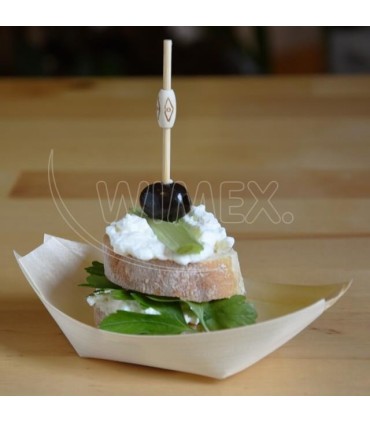 Fingerfood bodec bambusový Natur, 12cm (100 ks)