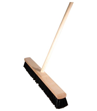 Smeták dřevěný sálový 60 cm, s tyčí 150 cm