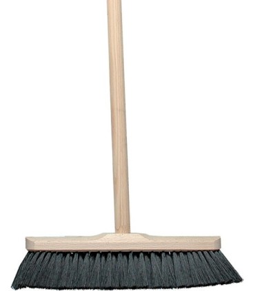 Smeták dřevěný 30 cm, s tyčí 120 cm