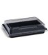 Miska na Sushi (PET) černá 185 x 127 x 20 mm + víčko [1 sada]