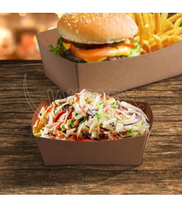 Papírová miska (FSC Mix) nepromastitelná kraft 100 x 60 x 40 mm 250ml [250 ks]