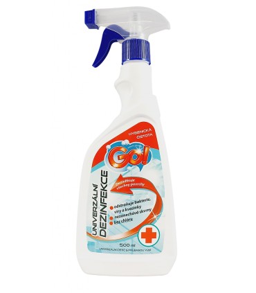 GO! UNIVERZÁLNÍ DEZINFEKCE, 500ml s rozprašovačem