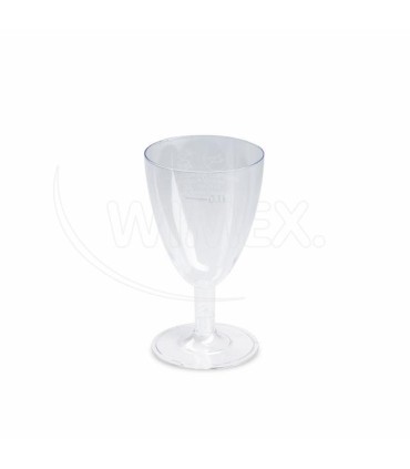 Pohárek krystal na víno (PS) dvoudílný Ø65mm 0,1L [6 ks]