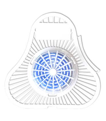 Pisoárové sítko s tabletou - modré, růžové