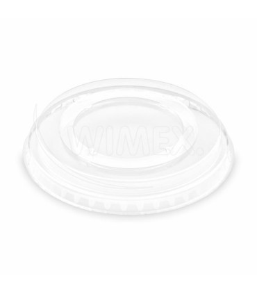Víčko (rPET) průhledné rovné Ø95mm [50 ks]