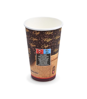 Papírový kelímek "Coffee to go" 510 ml, XL (Ø 90 mm) [50 ks]