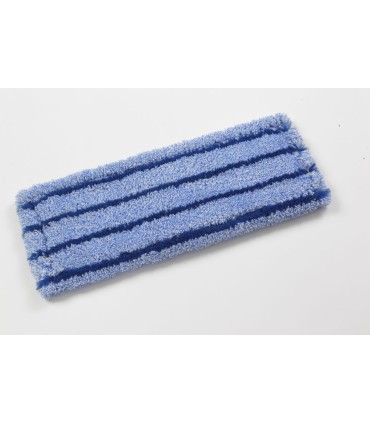 Mop modrý melír + proužek kapsový, mikrovlákno, 40 cm