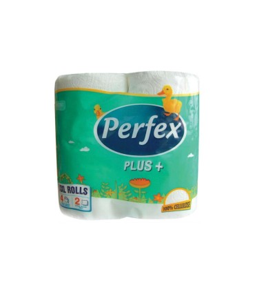 Toaletní papír Perfex plus, 2-vrstvý, 4 ks