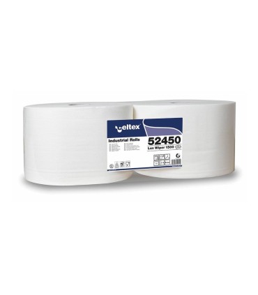 Průmyslová papírová utěrka CELTEX White Lux 1500, šířka 24cm - 2ks