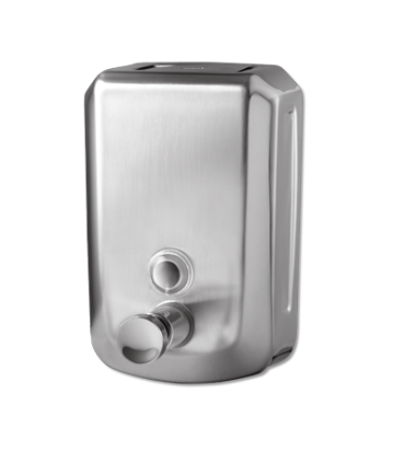 Dávkovač tekutého mýdla a gelové dezinfekce nerez matný, 800ml