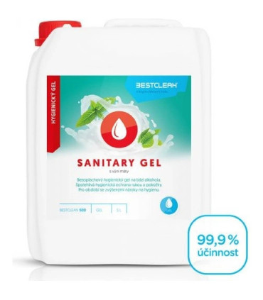 Bezoplachový dezinfekční gel s vůní máty 5L