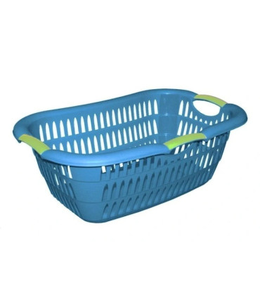 Koš prádelní, zelený plast  38L