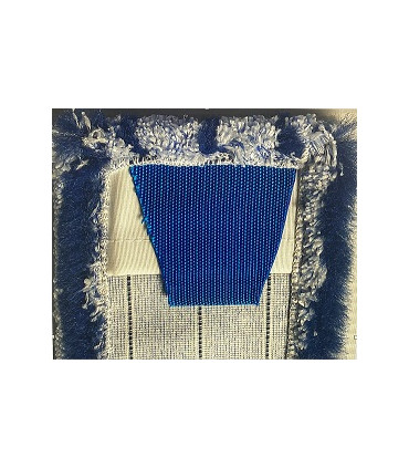 Mop modrý melír + proužek UNI, mikrovlákno, 40 cm