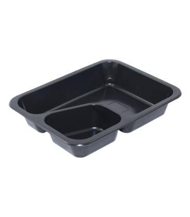 Zatavovací miska 2D COLT, 227x178x 50 mm, PP černá,  80ks/bal.